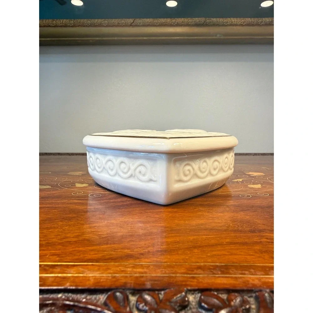 Vintage Lenox Romeo & Juliet Heart Trinket Box